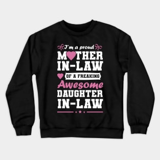 Proud mother-in-law of a great daughter-in-law Crewneck Sweatshirt